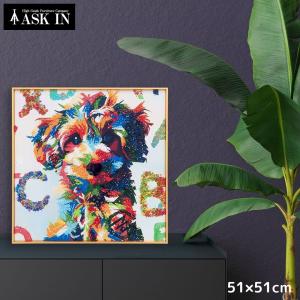 クリスタルアート ポップトイプー 51x51c...の詳細画像4