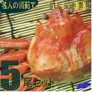 【冷凍】「浜茹で蟹5尾で1.5-2kg」．．．お急ぎの方は是非　(紅ずわい蟹)｜ask-sanin