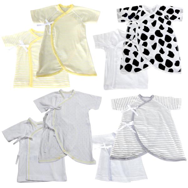 SAFEARK 新生児 コンビ肌着 短肌着 8枚組 セット ユニセックス