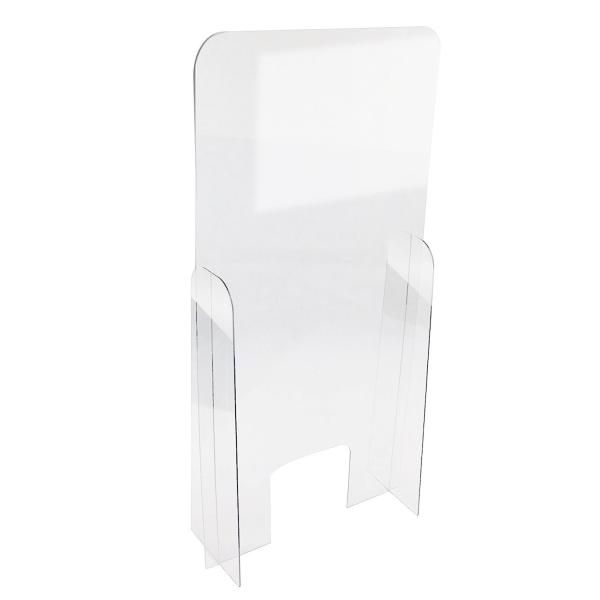 SAFEARK アクリル板 デスクパーテーション 窓あり ウイルス対策 幅50cm 高さ1m 厚さ2...