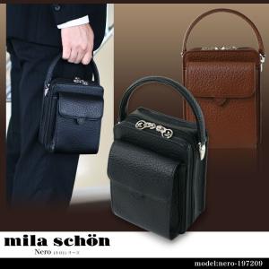 mila schon セカンドバッグ メンズ 本革 軽量 日本製 schon(ミラ