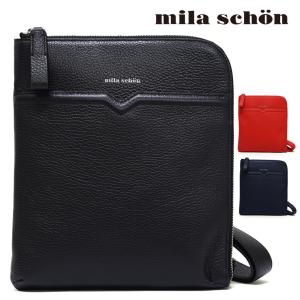 ショルダーバッグ メンズ 革  本革 mila schon ミラショーン FRAZE フラーゼ 斜めがけ バッグ 肩掛け 薄マチ 本革 レザー  メンズ バッグ 30代 40代 50代