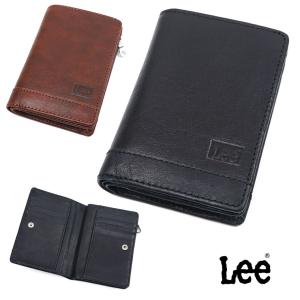 二つ折り財布 メンズ Lee リー クロス 深型 ミドル財布 折りたたみ 通勤 革小物 メンズ 財布 二つ折り 財布  本革 折財布 メンズ 折り財布 30代 40代 50代｜askashop