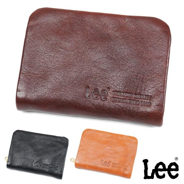コインケース メンズ 革 レザー 小銭入れ ブランド ラウンドファスナー Lee リー ルーズ 財布...