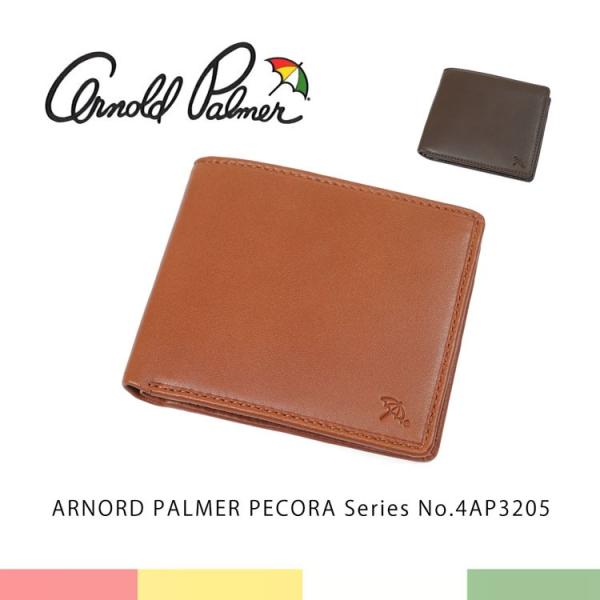 二つ折り財布メンズ 革 ブランド 小銭入れ 本革 Arnold Palmer アーノルドパーマー P...