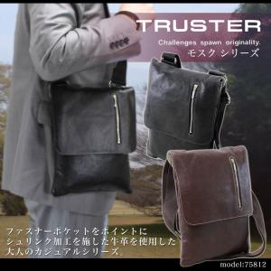 ショルダーバッグ メンズ 軽量 革 ブランド TRUSTER トラスター モスク 斜めがけバッグ レザー メンズショルダーバッグ 30代 40代 50代｜askashop