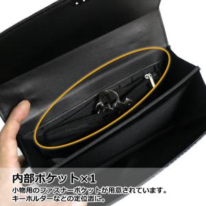 セカンドバッグ メンズ クロコ型押し 持ち手 ...の詳細画像2