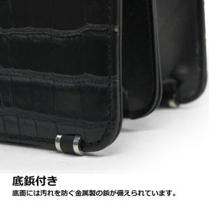 セカンドバッグ メンズ クロコ型押し 持ち手 ...の詳細画像5