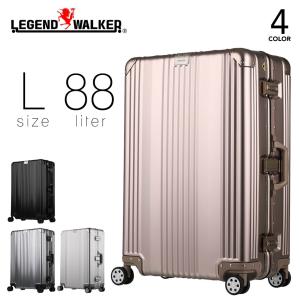 スーツケース 88L Lサイズ キャリーケース メンズ Legend Walker レジェンドウォーカー アルミニウム合金製 TSA フック付き台座 30代 40代 50代｜askashop