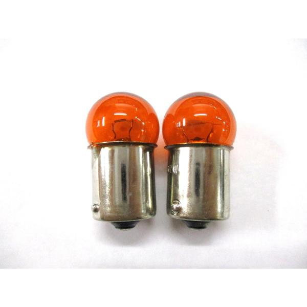 電球　24V12W　アンバー（橙）　シングル球　2個セット