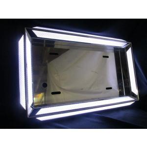 ジェットイノウエ 大型用LEDツインDXナンバープレート枠 ホワイト