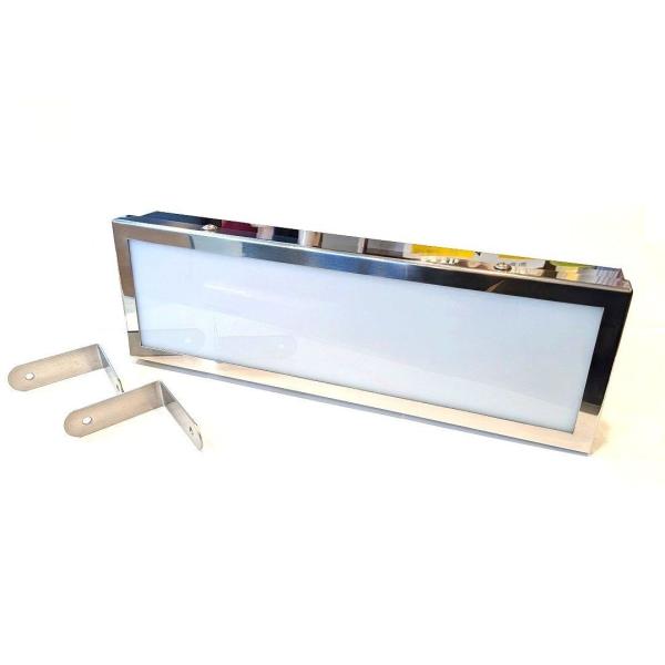 ジェットイノウエ製　ワンマンアンドン　ステンレス　灯具無し　ON-OFFスイッチ付　（524136）