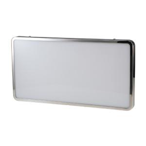 ナンバープレート型アンドン 大型用ステンレス 蛍光灯ユニット付き