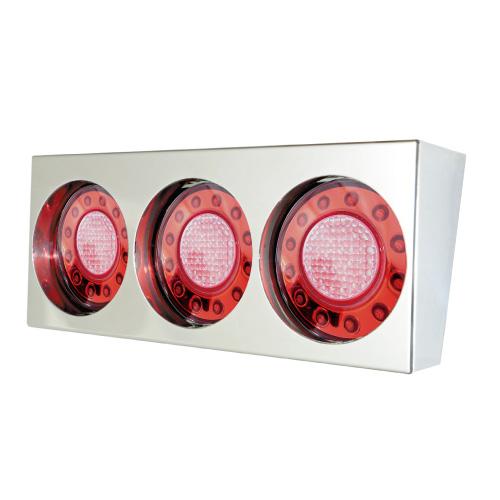 組み立て済み　JTL-1103　LED丸型３連テールランプ小型　ひっこみタイプ　（525698）12...