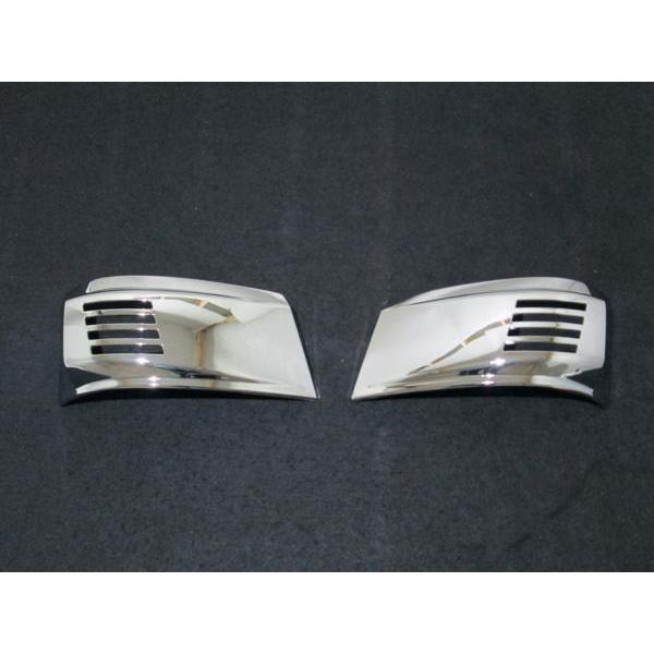 メッキフロントウインカーカバー　左右セット　三菱ふそう　2t　ブルーテックキャンター　（526514...