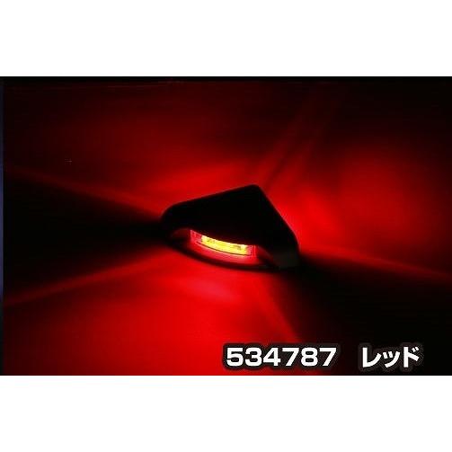 LED9リフトマーカー　レッド（赤）　12V/24V共用　（あおり位置灯や誘導灯火として）