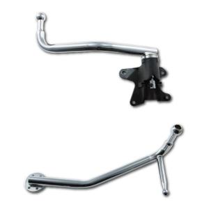 純正タイプ　メッキミラーステー　左右セット　三菱ふそう　ブルーテックキャンター（H22.11〜R2.10）　RH手動/LH電動｜トラック用品のアスラン