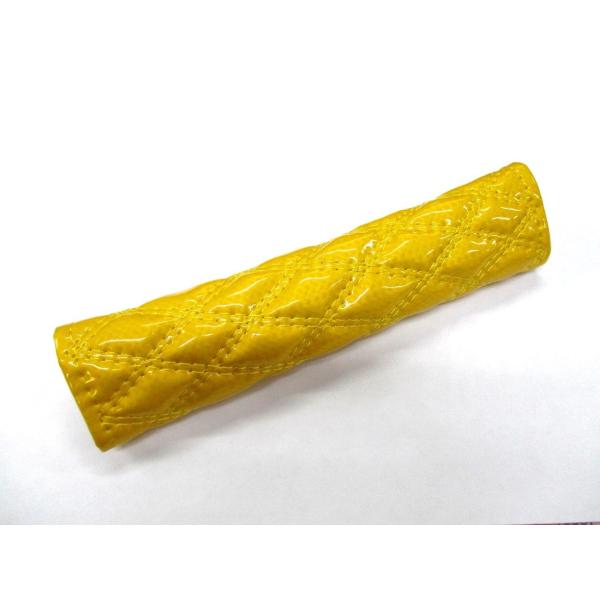 モコモコアシストブレーキカバー　カーボンイエロー（黄色）　200mm　ダブルステッチ　マジックテープ...