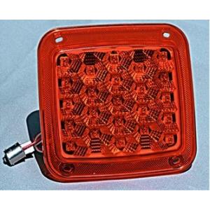 LED角型テールランプ　単体　ダブルソケット式　レッド（赤）　24V
