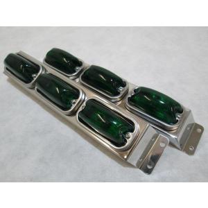 10個セット ATSデベソ 角型マーカーランプ グリーン（緑） 24V10W