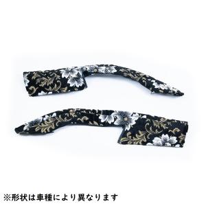 ドアハンドルカバー　ティッシュケース　桜　ブラック　雅　金華山　クオン　コンドル トラック 雅 金華山ティッシュカバー 桜 ブラック（黒） ビニール無し