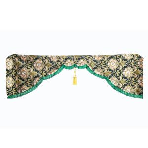 トラック 雅 金華山仮眠カーテン 雅製 花籠（はなかご） グリーン（緑