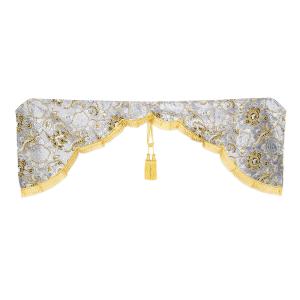 トラック 雅 金華山センターカーテン 雅製 コスモス ブラウン（茶色