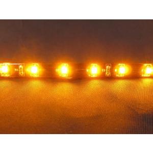 切り売り　LEDテープ　100ｍｍ単位　アンバー（オレンジ）　24V　両面テープ付