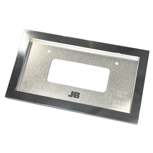 中型ナンバー枠　JB製　角型　ABS樹脂/クロームメッキ（LSN-N002）