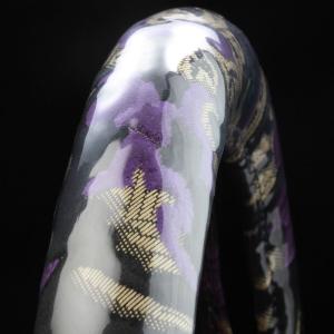 トラック 雅 金華山ハンドルカバー 雅製 チンチラ ワインパープル（赤