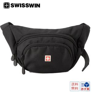 ウエストポーチ ボディバッグ メンズ ショルダーバッグ レディース ペットボトル 水筒 収納 swisswin