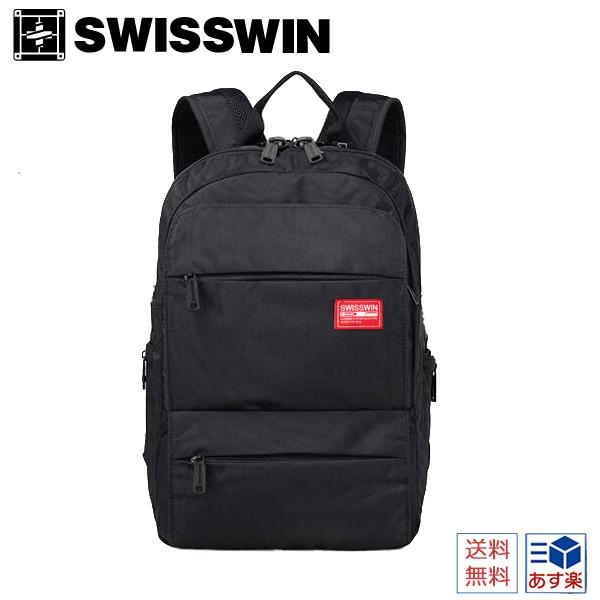 SWISSWIN スクエアリュック メンズ  セール メンズ 父の日ギフト プレゼント 通勤 通学 ...