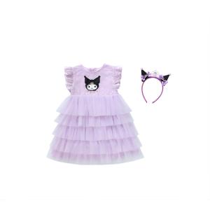 クロミ ワンピース 女の子 夏服 半袖 プリン...の詳細画像2