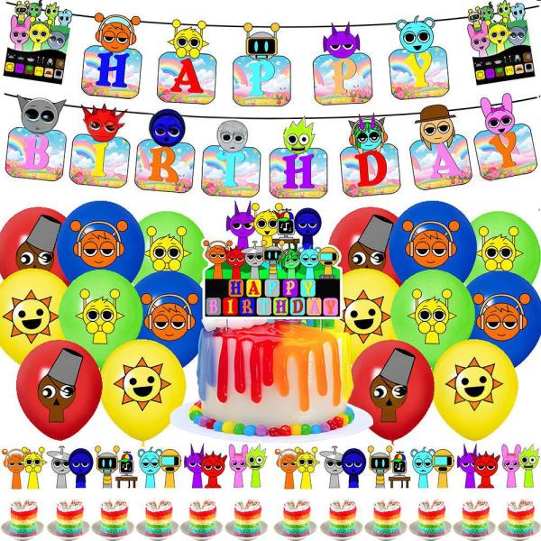 スプランキー 誕生日 飾り付け バルーンセット sprunki plush バースデー セット HA...