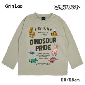 (メール便送料無料)長袖Tシャツ ダイナソー ベビー キッズ 子供服 トップス シャツ 男の子 ロンT