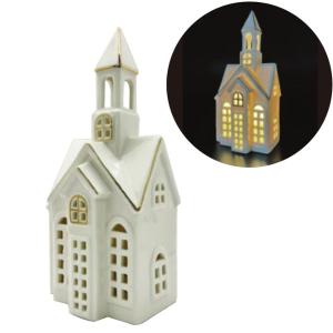 丸和貿易 LED セラミックハウス チャーチ 4008924-00 LEDライト 教会堂