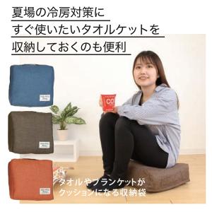 サンベルム Pally Pally タオルやブランケットがクッションになる収納袋 L11210/16/30 クッション カークッション 洗濯機OK パリーパリー｜asobi