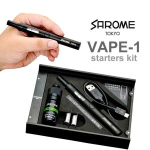 サロメ　SAROME　VAPE-1　スターターキット　ブラック＆ダブルメンソール　10ml　VAPE　たばこカプセル　装着可能　バッテリ｜asobi