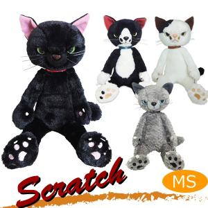 スクラッチ ぬいぐるみ MS スクラッチ 内藤デザイン、4点 スクラッチ ぬいぐるみ MS ねこ 猫 内藤デザイン研究所 : 匠ー
