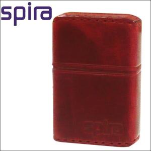 SPIRA スパイラ バッテリーライター アーマー革巻きレッド SPIRA-604RD 防災 トーチ アウトドア キャンプ USB充電