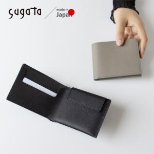 ウォレット スガタ  sugata 二つ折り財布   レディース財布 メンズ財布 コンパクト シンプル 日本製 本革