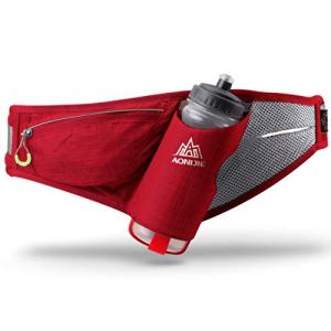 Azarxis ランニングポーチ ウェストポーチ 600mlペットボトル付き