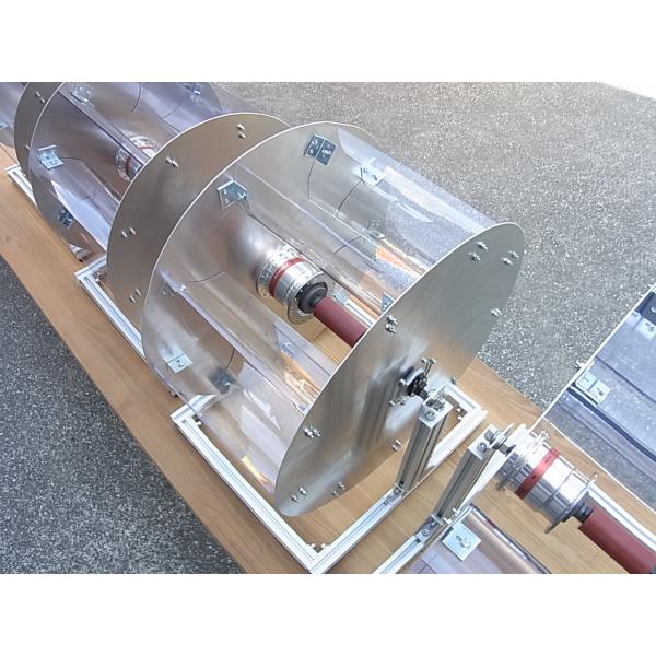 ハブダイナモ水車の単品販売　Ｗダイナモタイプ　Φ400　土台付き