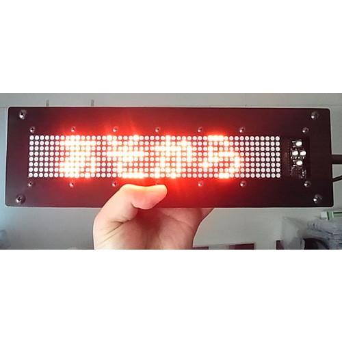 流れるLED文字盤　マジかっこいい鉄製ブラックボックス組込品6連仕様