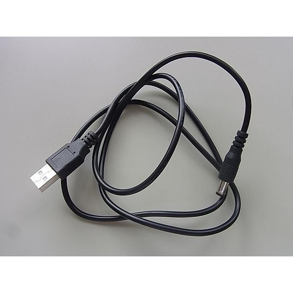 流れるLED文字盤　2.1mmDCジャック・USB変換ケーブル　長いバージョン