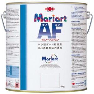 ボート 日本ペイントマリン 船底塗料 マリアートAF 青 4kg｜asomarina