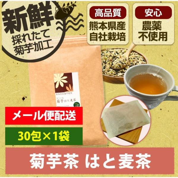 菊芋はと麦茶 1袋30包 お茶 ティーパック 熊本県産 ハトムギ 阿蘇 水溶性食物繊維 イヌリン 国...