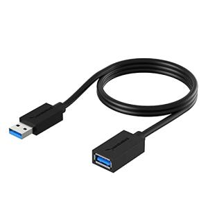 Sabrent 22AWG USB 3.0 延長ケーブル  90cm ブラック