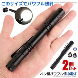 懐中電灯 電池式 ペン型 ポケット 250LM ミニ 100000時間寿命 CREE LED