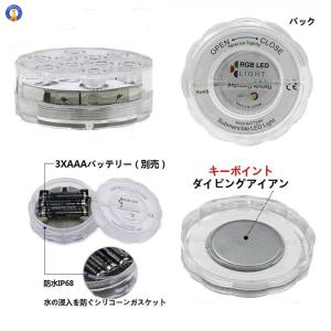 2個セット 水中ライト 潜水 LED 防水マル...の詳細画像4